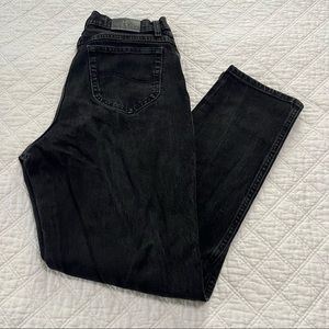 Vintage Lee Original black wash denim mom jeans 16